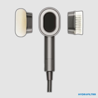 Premium Magnetic Brush & Exfoliator Sponge - Soft Beige